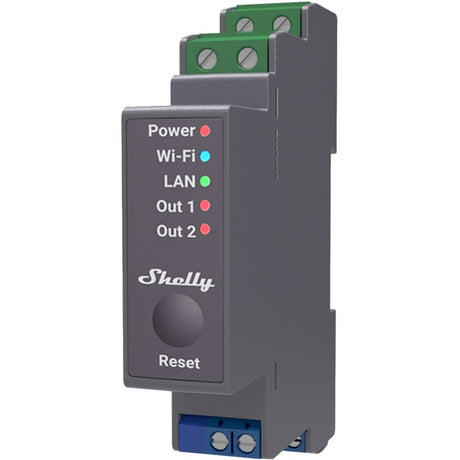 Shelly Pro 2 DIN-Schienenrelais Bluetooth, WLAN