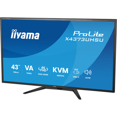 Iiyama Prolite X4373UHSU-B2 42,5 4K UHD-Monitor (Schwarz (matt), HDMI, DisplayPort, USB-C)