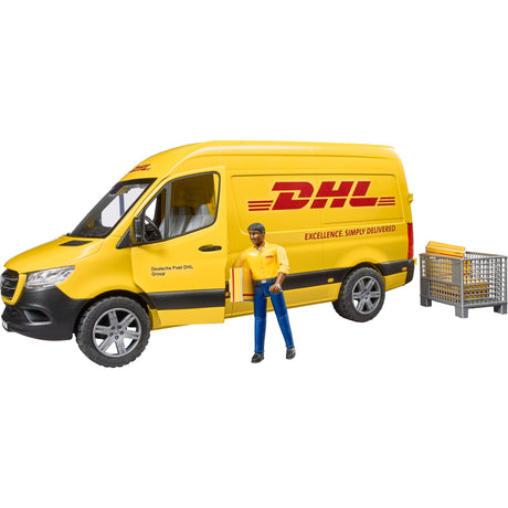 Bruder MB Sprinter DHL mit Fahrer Modellfahrzeug (02671)