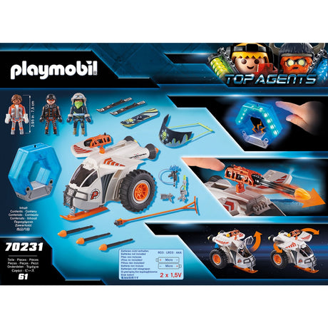 Playmobil Top Agents – Spionageteam Schneemobil-Konstruktionsspielzeug (70231)