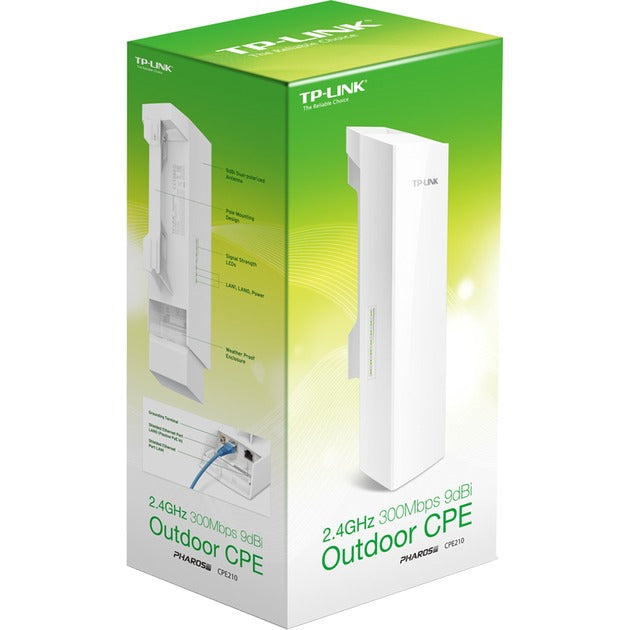 TP-Link CPE210 2.4 GHz 300 Mbit / s 9dbi Outdoor CPE