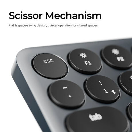 Tastatur Keychron B3 Pro-K8 (weiß, US-Layout (QWERTY), Scherenschalter, 75 %, ABS-Tastenkappen, 2,4 GHz | Bluetooth | USB)