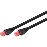 Goobay Cat.6 Netzwerkkabel (schwarz, 15 Meter, UUTP, Outdoor)