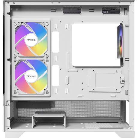Antec cx500m argb Mini-Tower-Gehäuse (weiß | 2x USB-A | 1x USB-C | gehärtetes Glas)