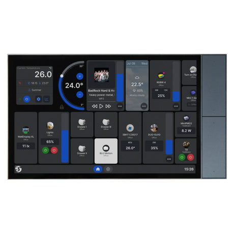 Shelly Wall Display XL Bedienfeld (grau, Touchscreen, Wi-Fi 6, Bluetooth 5.4)