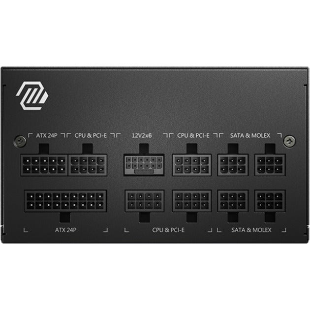 MSI Mag A850GL PCIe5 II Modulares 850-Watt-Netzteil (Schwarz, 1x 12V-2x6, 4x PCIe)
