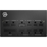 MSI Mag A850GL PCIe5 II Modulares 850-Watt-Netzteil (Schwarz, 1x 12V-2x6, 4x PCIe)