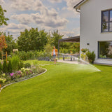 Gardena Solar-Pipeline-Bewässerungssystem Aquaprecise für Rasensprinkleranlage (Grau-Türkis)