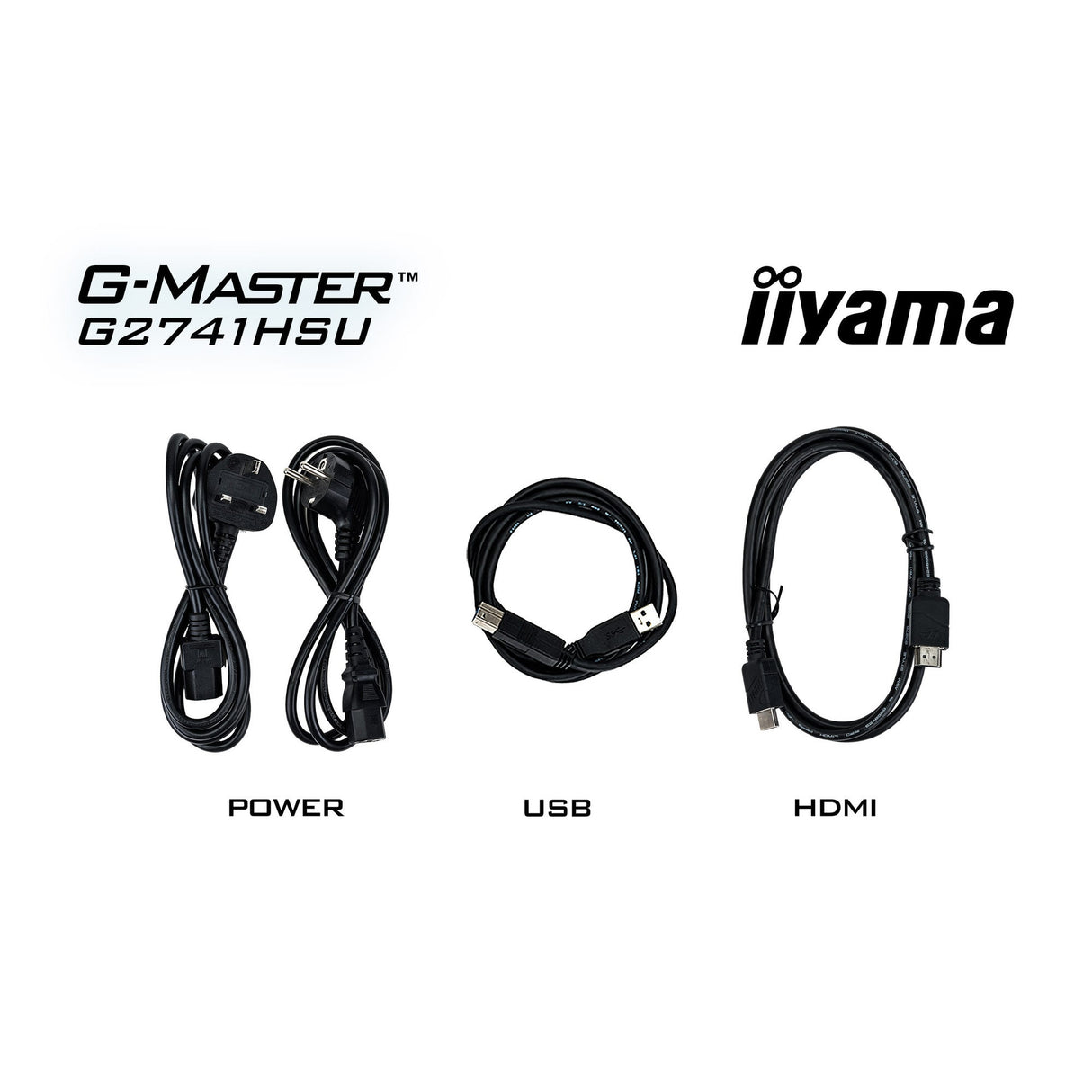 Iiyama G-Master Black Hawk G2741HSU-B1 27 Gaming-Monitor (Schwarz, HDMI, Display Port, 2x USB-A, USB-B, 144 Hz)