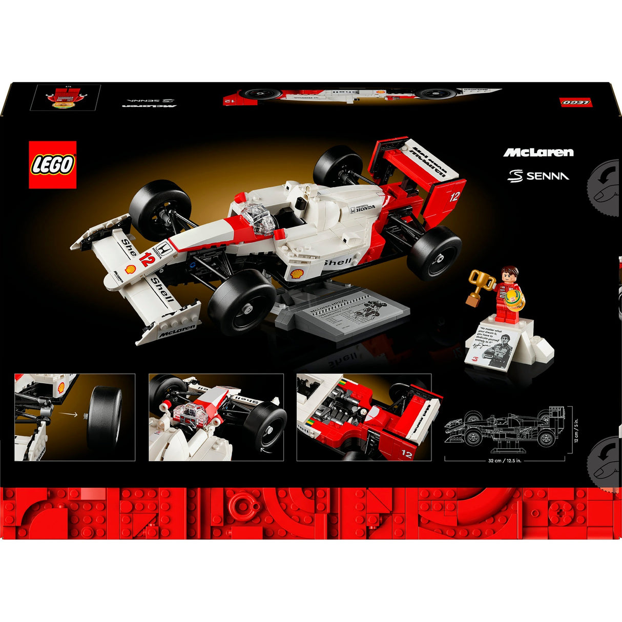 Lego -Ikonen 10330 McLaren MP4 4 und Ayrton Senna