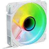 Sharkoon Shark Mirror RGB-PWM-Umkehrgehäuselüfter (weiß, 120 x 120 x 25 mm)