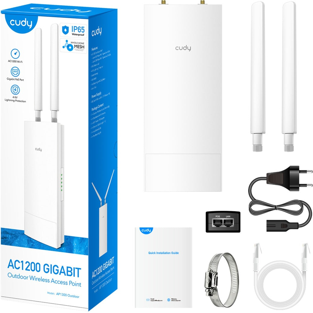 Cudy AC1200 WLAN-Gigabit-Zugangspunkt für den Außenbereich