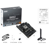 Asus b850 max gaming wifi socket am5 moederbord (raid, 2.5gb-lan, wi-fi 6e, bt, sound, atx)