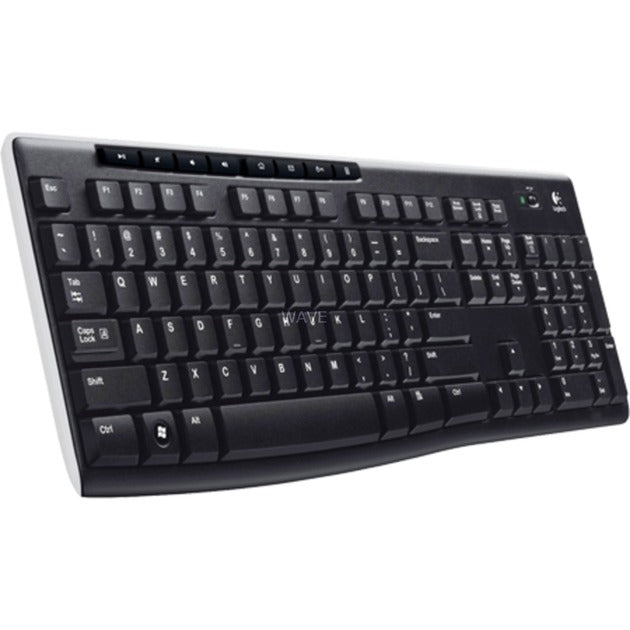 Logitech kabellose Tastatur K270 (schwarz, EU-Layout (QWERTZ), Gummikuppel)