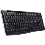 Logitech kabellose Tastatur K270 (schwarz, EU-Layout (QWERTZ), Gummikuppel)