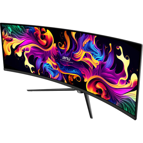MSI MPG 491CQP QD-OLED 49 gebogener Ultrawide-Gaming-Monitor (schwarz, 2x HDMI, Display-Port, 2x USB-A, USB-B, USB-C, 144 Hz)
