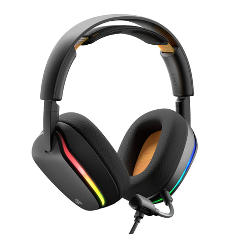 Glorious GHS Eternal RGB – Stereo-RGB-Gaming-Headset, Over-Ear-Gaming-Headset (Schwarz, PC, PS5, PS4, Switch, USB-C)