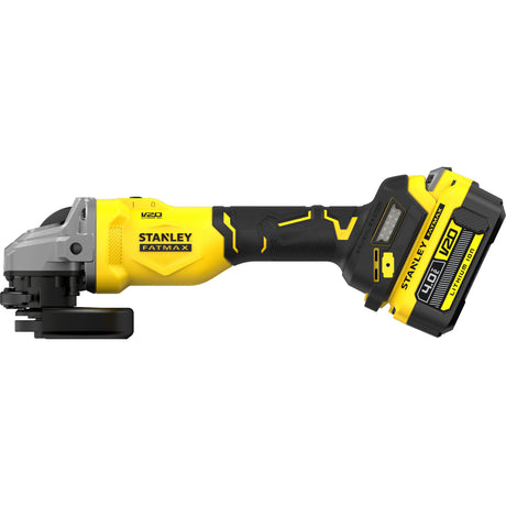 Stanley Fatmax V20 18V Winkelschleifer 125mm (schwarz gelb, Akku und Ladegerät inklusive, mit Koffer)