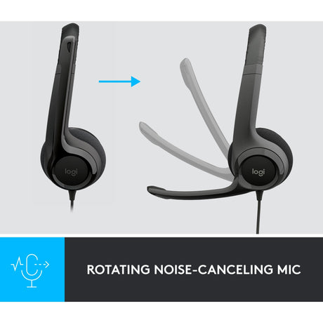 Headset logitec h390 usb schwarz