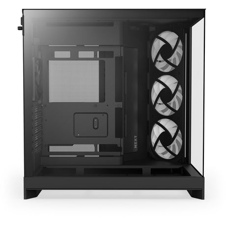 Nzxt H9 Flow RGB Midi-Tower-Gehäuse (schwarz (matt) | 2x USB-A | 1x USB-C | RGB | gehärtetes Glas)