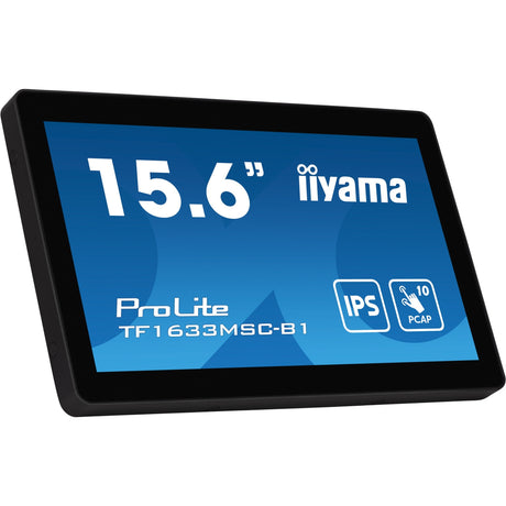Iiyama Prolite TF1633MSC-B1 15,6 Zoll Touchscreen-Monitor (schwarz, HDMI, Display-Port, 2x USB-A)