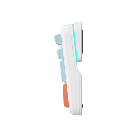 Mchose K99 Horizon Orange Hyacinth Kabellose mechanische RGB-Tastatur mit Dichtungsmontage (weiß, US-Layout (Qwerty), KTT Hyacinth, RGB, Hot Swap, Double-Shot PBT, kabellos | Bluetooth | USB-C)