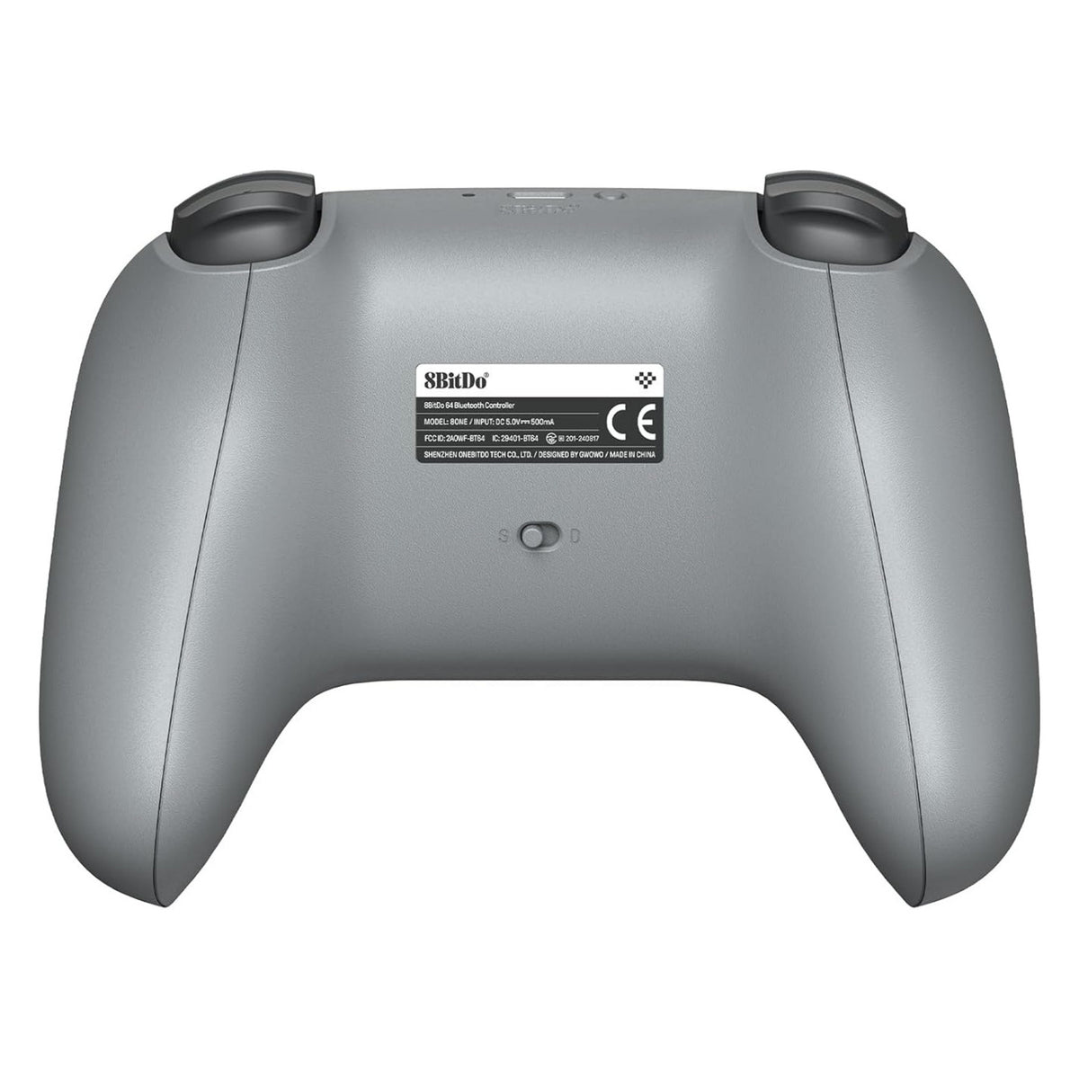 8bitdo 64 Bluetooth-Controller (grau, Bluetooth 5.0 USB, Switch, Switch 2, PC, Android)