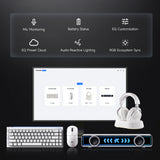Mchose v9 turbo+ magnetic wireless over-ear gaming headset (rood, nintendo switch, playstation 4, playstation 5, mobiel, pc, 2.4g bluetooth usb)