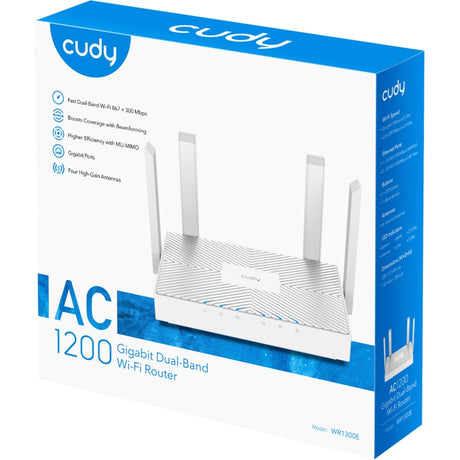 Cudy AC1200 Gigabit-WLAN-Router (weiß, App)