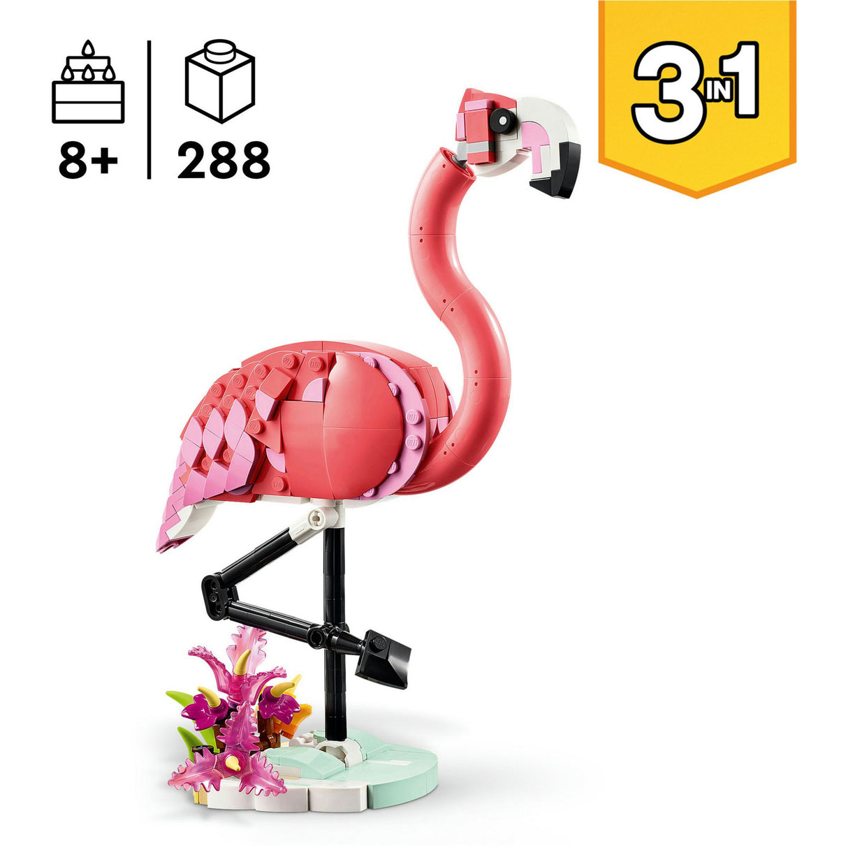 Lego Creator 31170 Wilde Tiere, rosa Flamingo