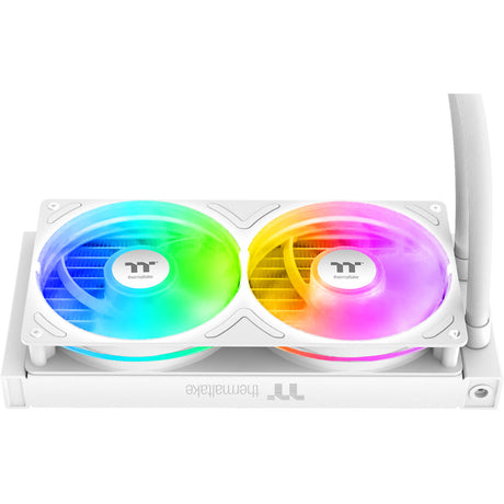 Thermaltake TH240-S V3 ARGB Sync AIO Flüssigkeitskühler – Snow Edition Wasserkühlung (weiß)