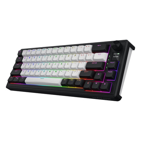 Hator skyfall mag ultima 8k wireless rgb mechanisch gaming toetsenbord (zwart, us lay-out (qwerty), hator aurum ice, 65%, rgb, double-shot pbt, hot-swap, 2.4ghz | bluetooth | usb-c)