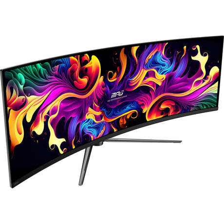 MSI MPG 491CQP QD-OLED 49 gebogener Ultrawide-Gaming-Monitor (schwarz, 2x HDMI, Display-Port, 2x USB-A, USB-B, USB-C, 144 Hz)