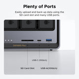 Ugreen nasync dxp4800 plus (grijs, 1x 2,5gbe, 1x 10gbe, hdmi, usb-c)