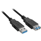 Sharkoon USB 3.0 Verlängerungskabel (schwarz, 2 Meter)