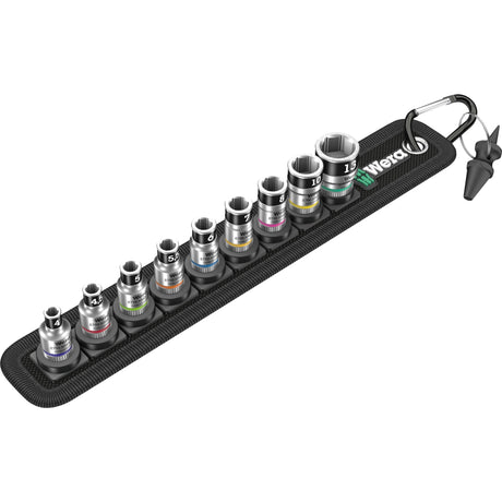 Wera Belt A 1 Zyklop Steckschlüsselsatz Steckschlüssel (schwarz, 10-teilig, mit Haltefunktion, mit 1 4 -Antrieb)