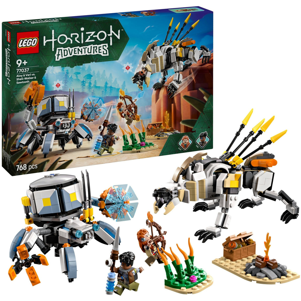 Lego Horizon 77037 Aloy und Varl vs. Shell Walker und Sawtooth