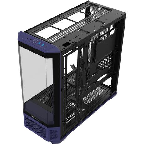 Thermaltake View 600 tg Future Dusk Big Tower Gehäuse (lila schwarz | 2x USB-A | 1x USB-C | gehärtetes Glas)