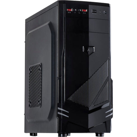 Inter-Tech B-30 Midi-Tower-Gehäuse (schwarz | 2x USB-A)