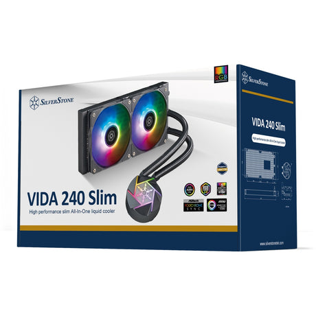 Silverstone Vida 240 Slim Wasserkühlung (schwarz)
