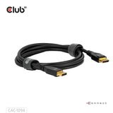 Club 3D-zertifiziertes Displayport 2.1 Vesa DP80-Kabel (schwarz, 2 Meter, 8k 240 Hz, 10k 60 Hz, 80 Gbit/s)