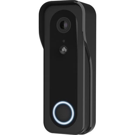 Trust draadloze video deurbel - doorcam-3000 - accu oplaadbaar met usb-c - 2k 3mp - geen abonnementskosten - inclusief chime - deurbel met camera - zwart