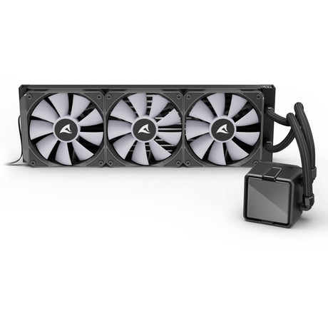 Sharkoon S100 ArGB Wasserkühlung (schwarz, 4-Pin-PWM-Lüfteranschluss)