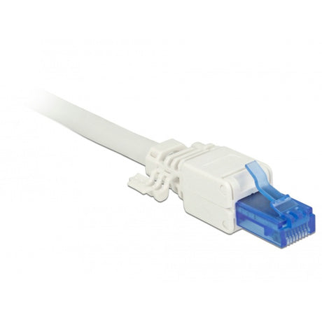 Delock RJ45 Stecker Cat.6a UTP Werkzeugloser Stecker (weiß, 2 Stück)