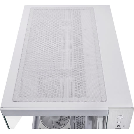 Chieftec Visio Midi Tower Gehäuse (weiß | 2x USB-A | 1x USB-C | RGB | gehärtetes Glas)