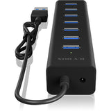 Icy Box ib-hub1700-u3 USB-Hub (schwarz)