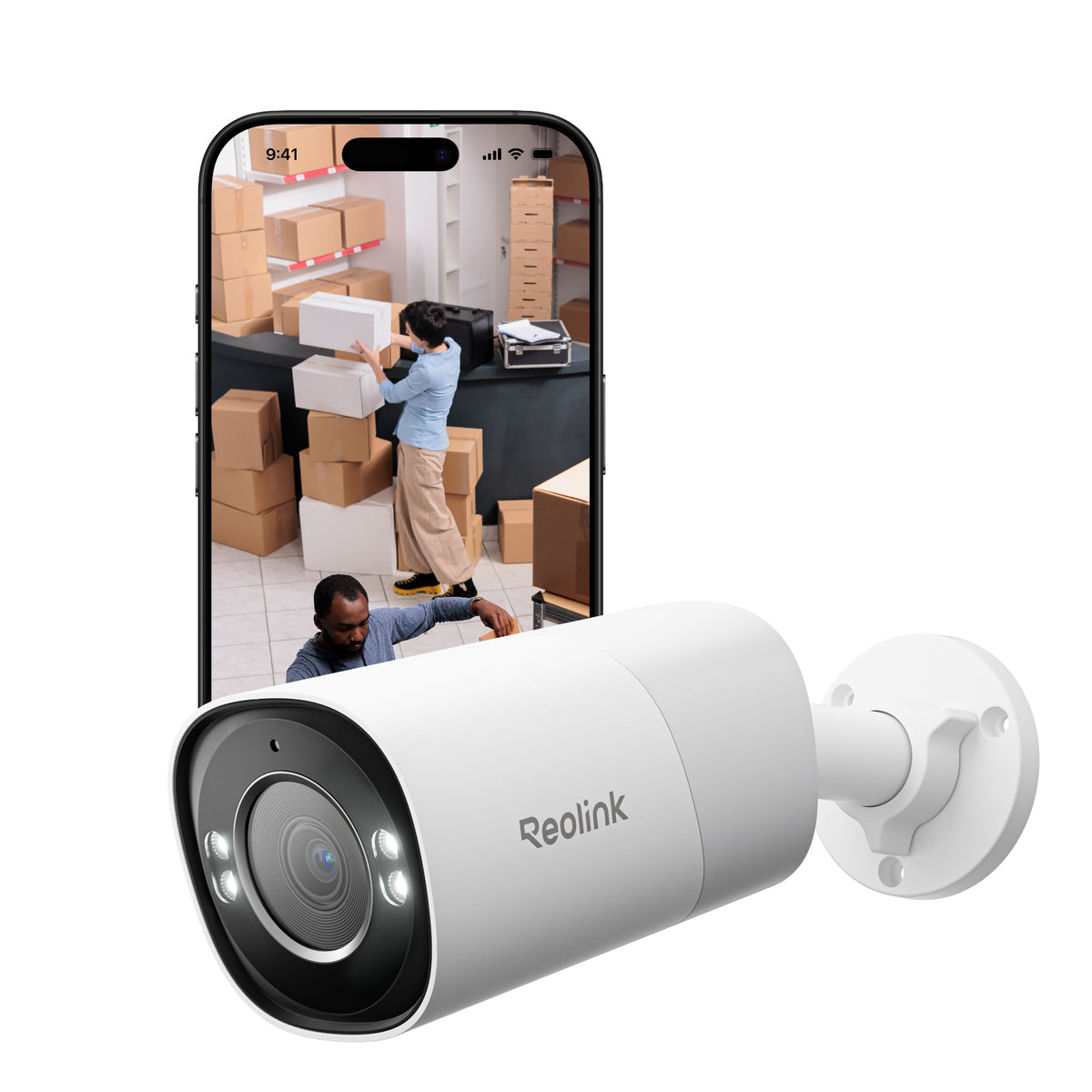 Reolink 4k 8mp poe bullet camera met colorx nachtzicht (wit)