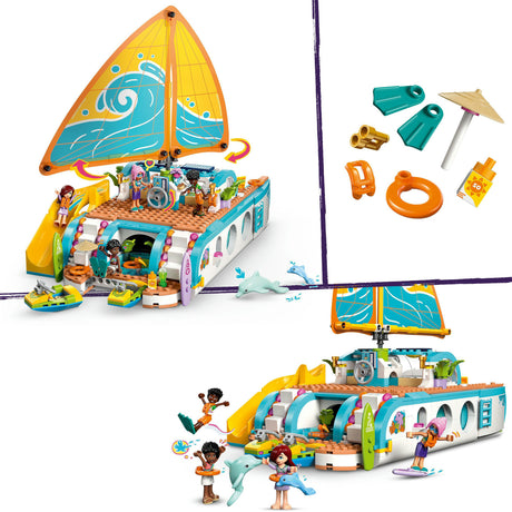 Lego Friends Abenteuer-Bootsfahrt, Bootsspielzeug für Kinder – 42664