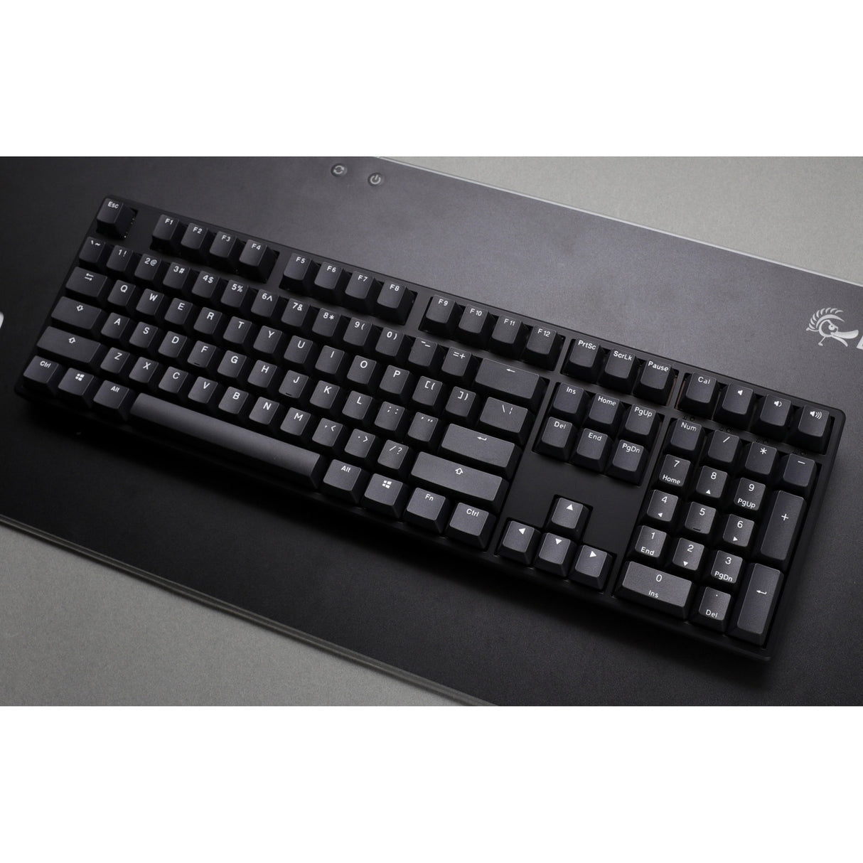 Ducky origin phantom black, toetsenbord (zwart, us lay-out, cherry mx red, hot swap, pbt double-shot keycaps)