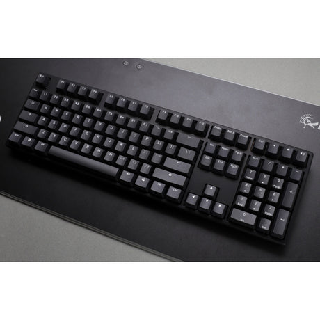 Ducky Origin Phantom Black, Tastatur (Schwarz, US-Layout, Cherry MX Red, Hot Swap, PBT-Double-Shot-Tastenkappen)